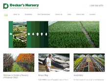 Tablet Screenshot of deckersnursery.com